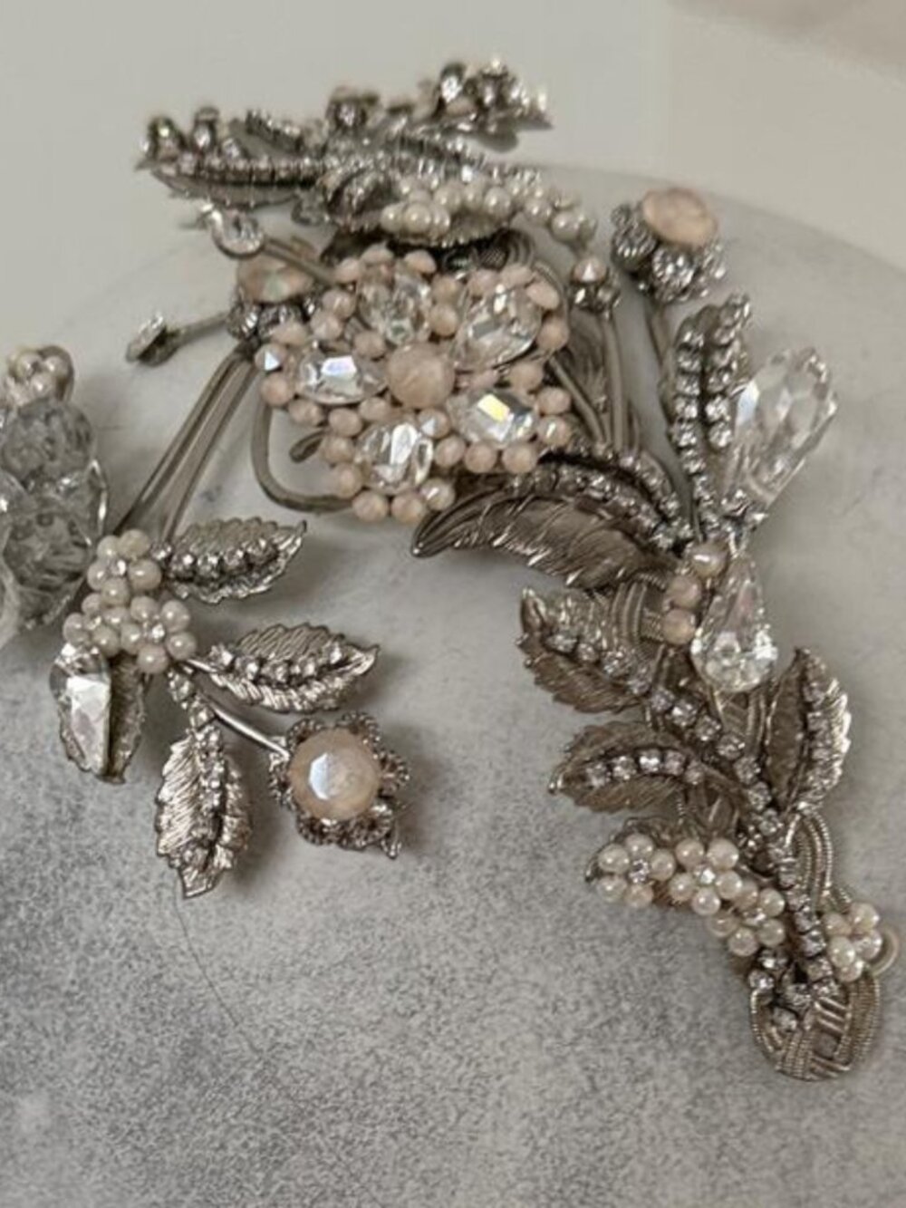 Maria Elena "April Showers" Bridal Headband Halo NWT - Picture 9 of 11